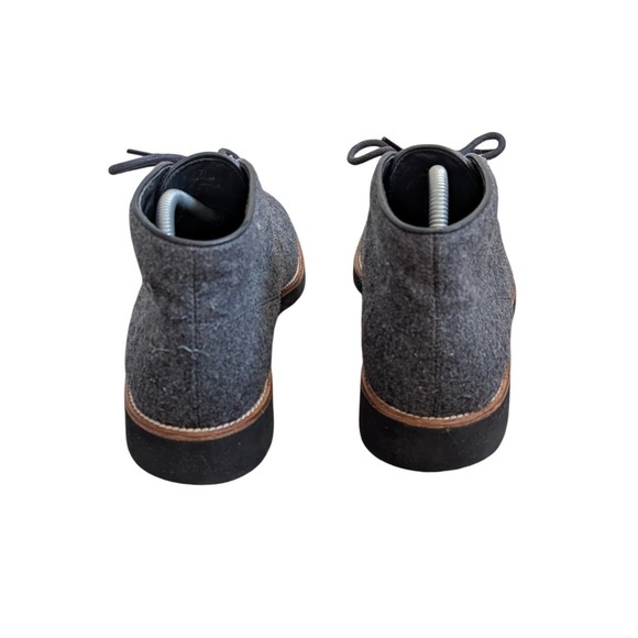 Tods Mens Gray Wool Felt Chukka Boots Made in Italy Ankle Lace Up Shoes Size 7 main image 6